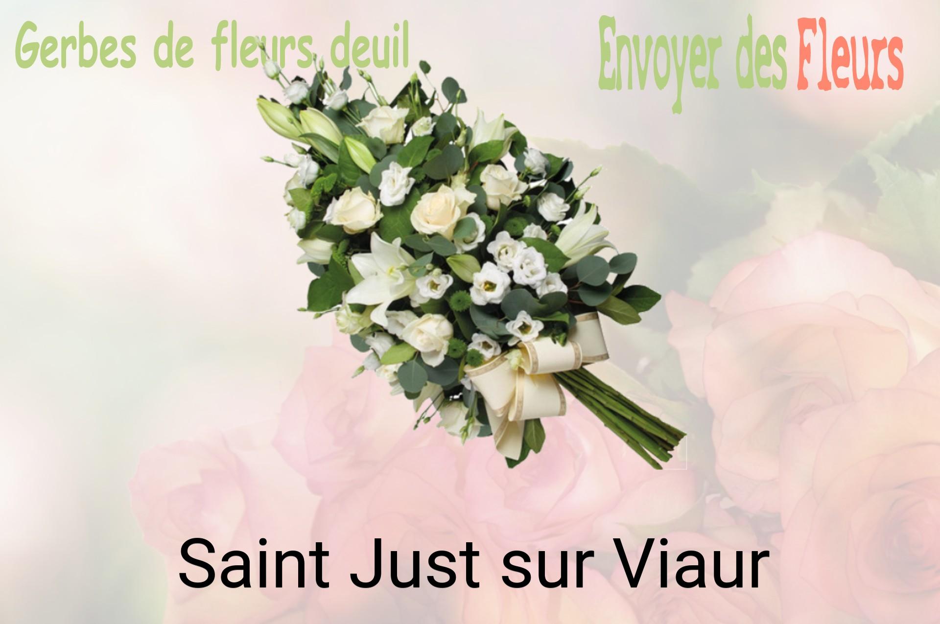 Gerbe de fleurs de deuil livrée à Saint-Just-sur-Viaur
